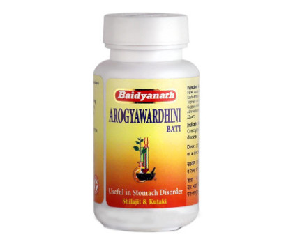 Arogyavardhini vati (Arogyawardhini bati) Baidyanath, 80 錠剤 - 24 グラム