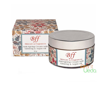 Anti-Ageing Cream with Ginseng and Argana オイル BFF Skincare and Fragrances, 50 グラム