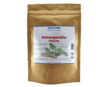 Ashwagandha 粉末 organic Amrit Veda, 100 グラム