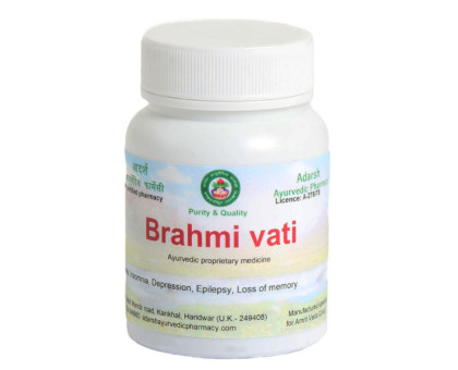 Brahmi vati Adarsh Ayurvedic, 40 グラム ~ 125 錠剤