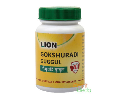 Gokshuradi Guggul Lion (Gokshuradi Gugul Lion), 100 錠剤