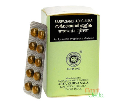 Sarpagandhadi gulika Kottakkal, 100 錠剤