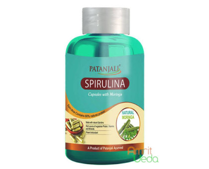 Spirulina with Moringa Patanjali, 60 カプセル