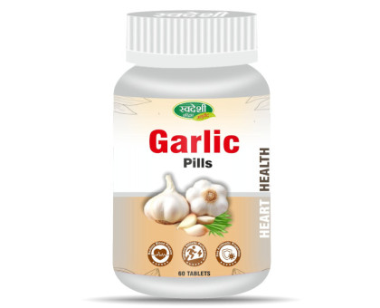 Garlic - Lasuna extract Swadeshi Ayurved, 60 錠剤 - 13 グラム