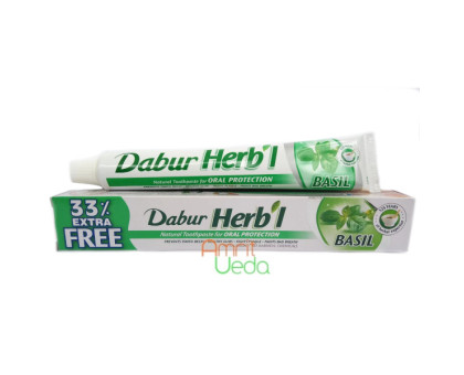 Toothpaste Basil Dabur, 100 グラム