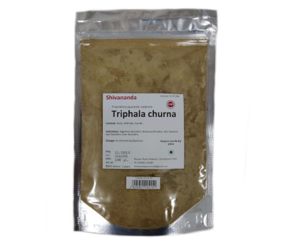 Triphala 粉末 Shivananda, 100 グラム