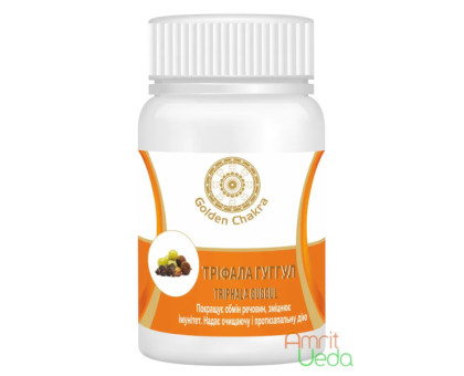 Triphala Guggul Golden Chakra, 60 錠剤