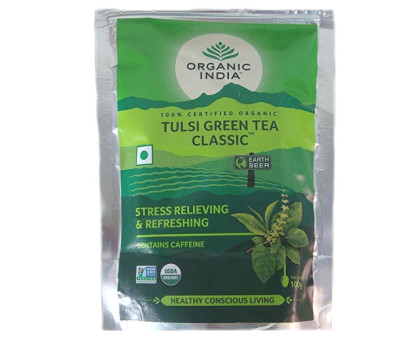 Tulsi Green お茶 Organic India, 100 グラム