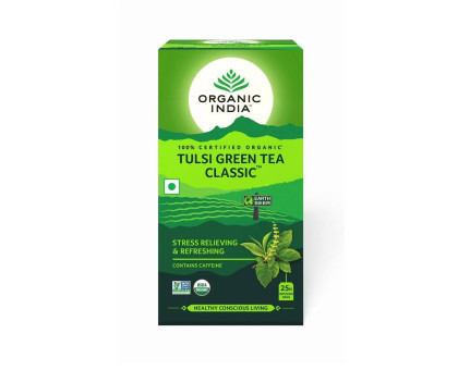 Tulsi Green tea Organic India, 20 tea bags