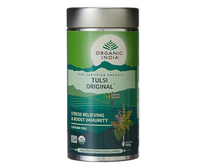 Tulsi Original お茶 Organic India, 100 グラム