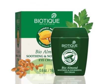 Bio Almond eye cream Biotique, 15 グラム