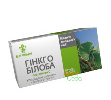 Ginkgo Biloba + vitamin C, 80 錠剤