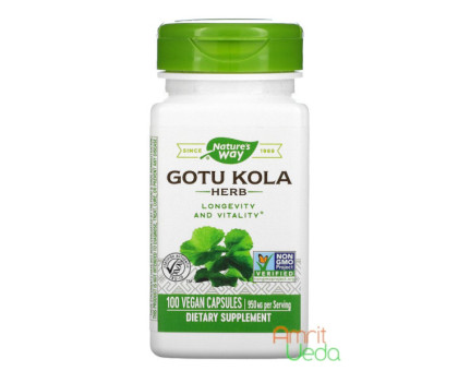 Gotu Kola 950 mg Nature's Way, 100 カプセル