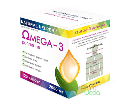 Omega 3 herbal Natural Helper, 120 カプセル