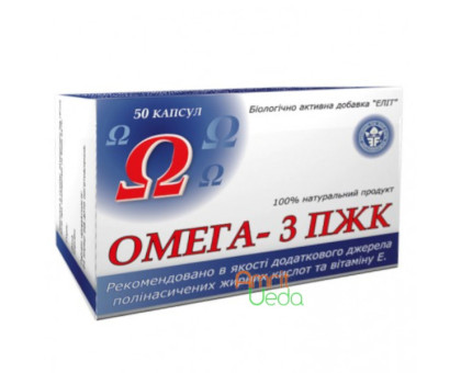 Omega 3 PUFA Elit-Pharm, 50 カプセル