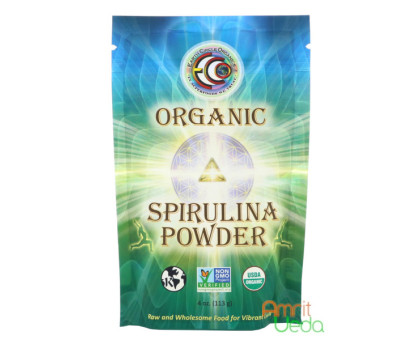 Spirulina 粉末 Earth Circle Organics, 113 グラム