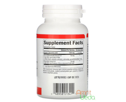 Vitamin C 1000 mg Natural Factors, 60 錠剤