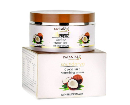 Cream nourishing coconut Soundarya Patanjali, 50 グラム