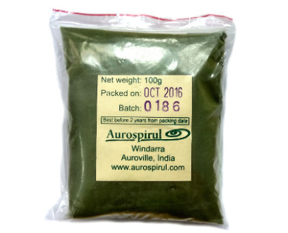 Spirulina 粉末 Aurospirul, 100 グラム