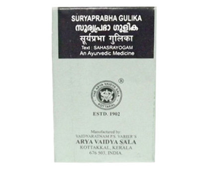 Suryaprabha gulika Kottakkal, 100 錠剤